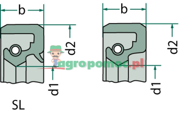 Pierścień uszczelniający wału | zdjęcie nr 2